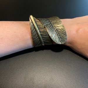Bronze Feather Bracelet